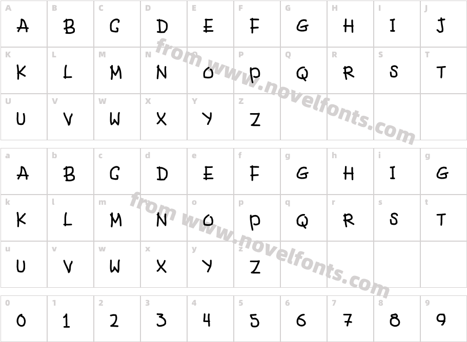 Fancy FootworkCharacter Map