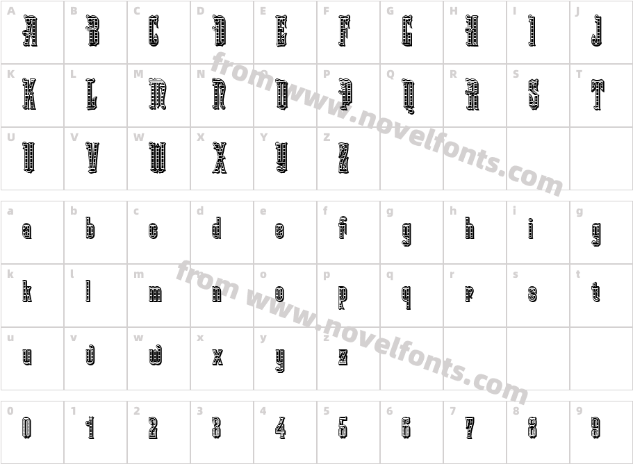 Kabriolet DecorCharacter Map