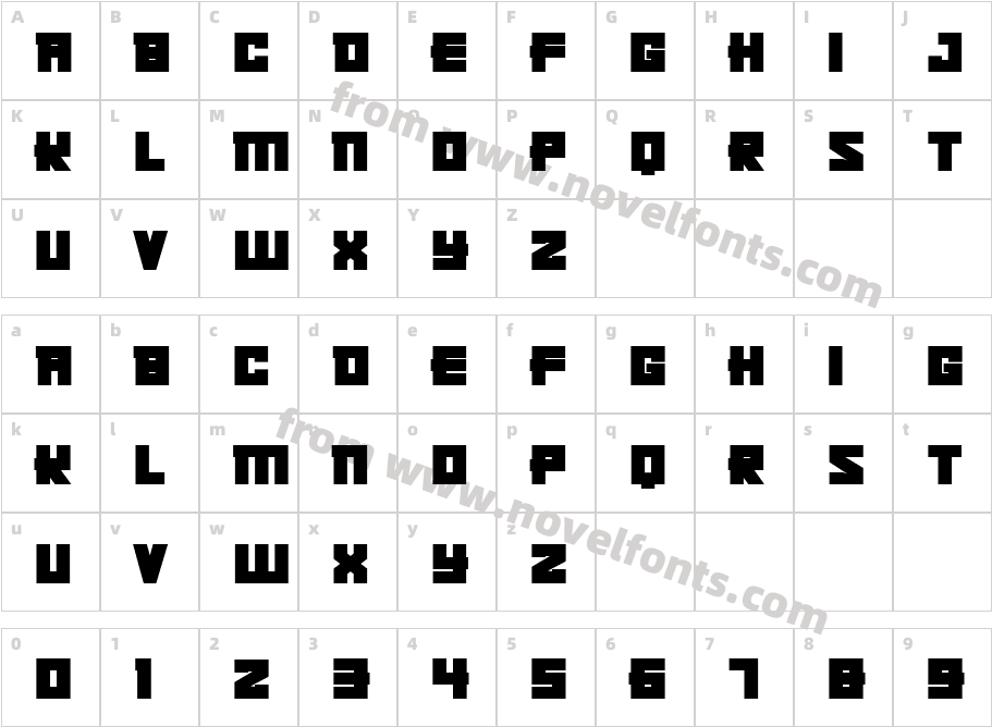 Kachusha-BoldCharacter Map