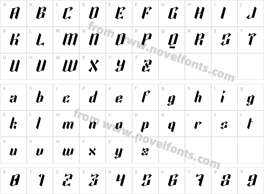 Kalosgon TextCharacter Map