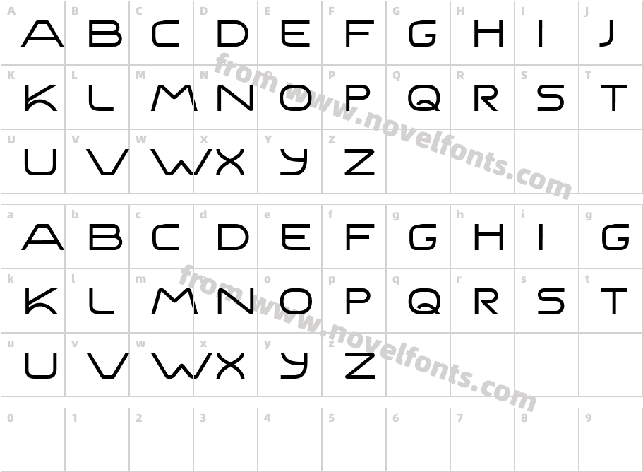 Kamenko RegularCharacter Map