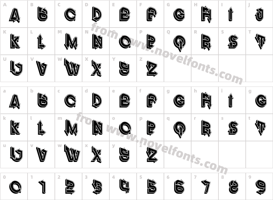 Fangxiang 3D SlantCharacter Map