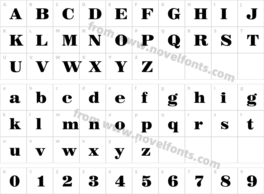 Kentron CDCharacter Map