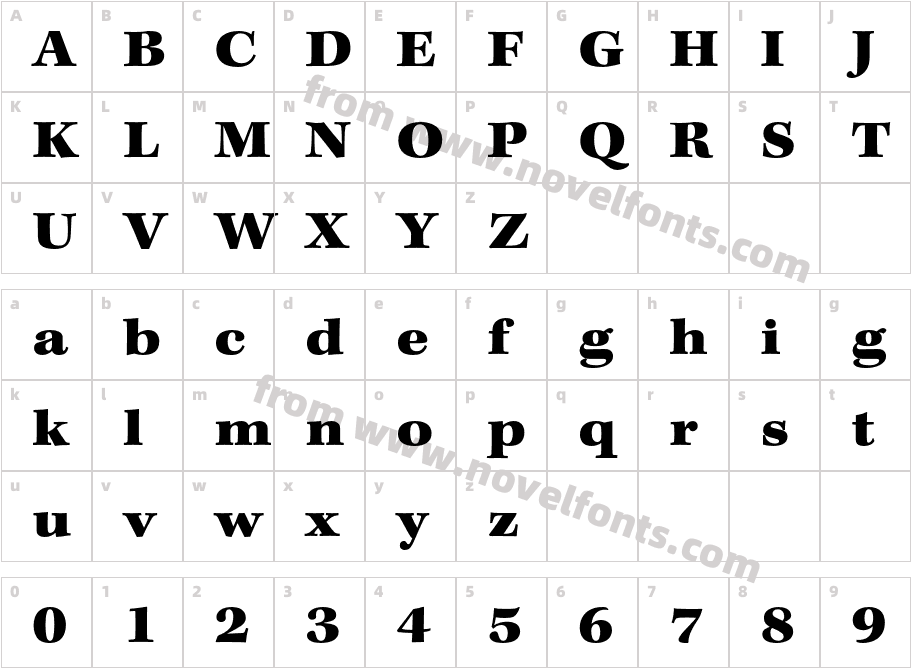 Kepler Std Medium Ext CaptCharacter Map