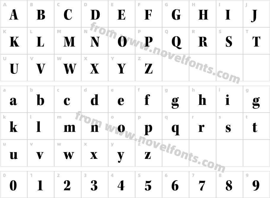 Kepler-Std-Black-Semicondensed-Subhead_26071Character Map