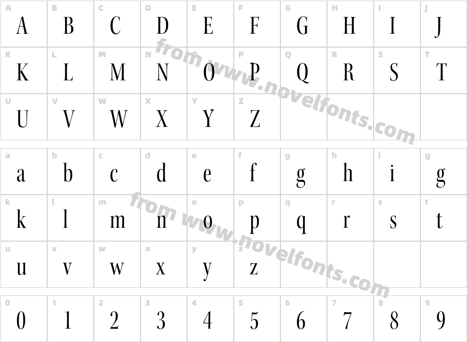 Kepler-Std-Condensed-Display_26104Character Map