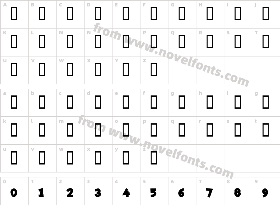 Keshet-Black_26219Character Map