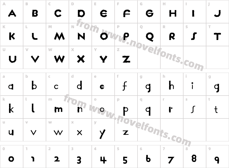 FarmhausNotSoITC-NormalCharacter Map