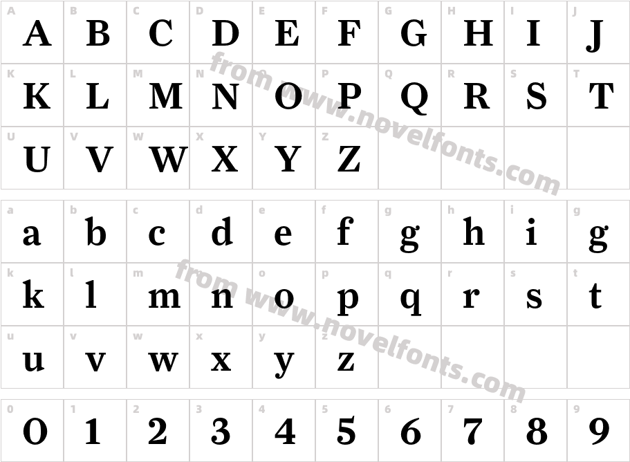 FarnhamText-SemiLFCharacter Map