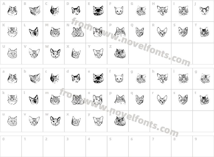 KittyPrint AOECharacter Map