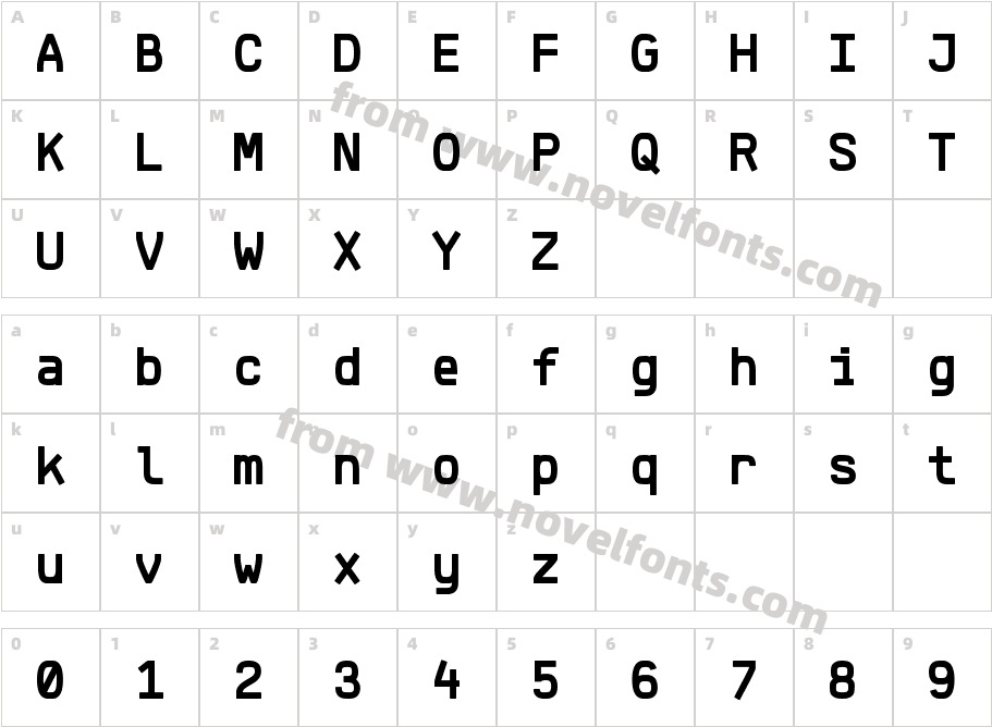 KlartextMono-BoldCharacter Map