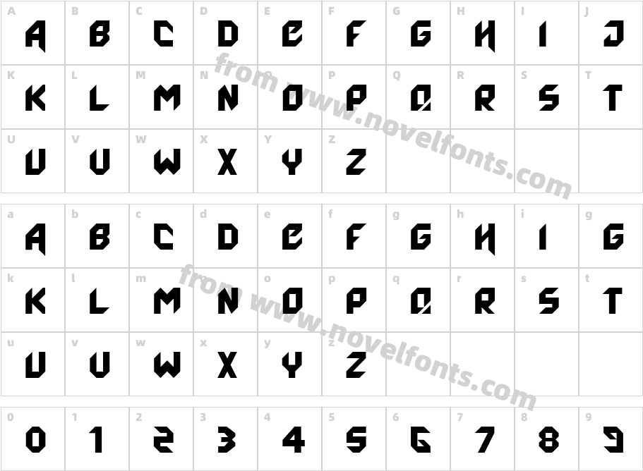 Agero!Character Map