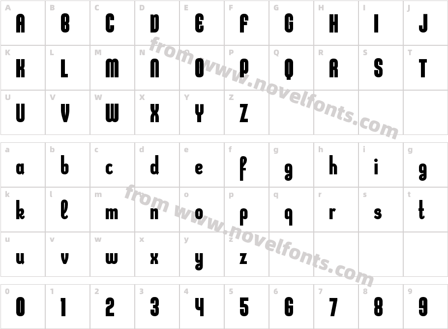 KleptocracyCd-BoldCharacter Map