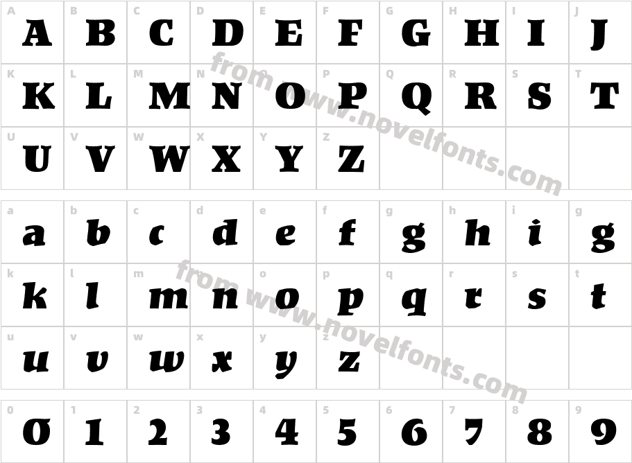 Kompakt LTCharacter Map