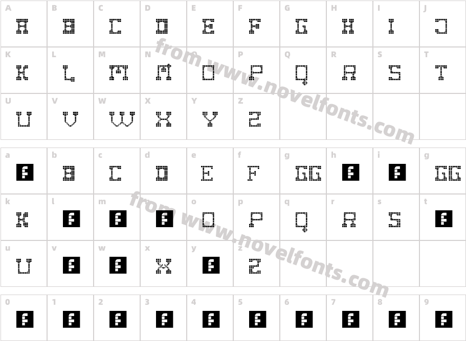 Fat Cowboy SQUARE RegularCharacter Map