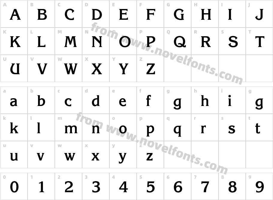 Korinna-Itc-T-OT-Bold_26709Character Map