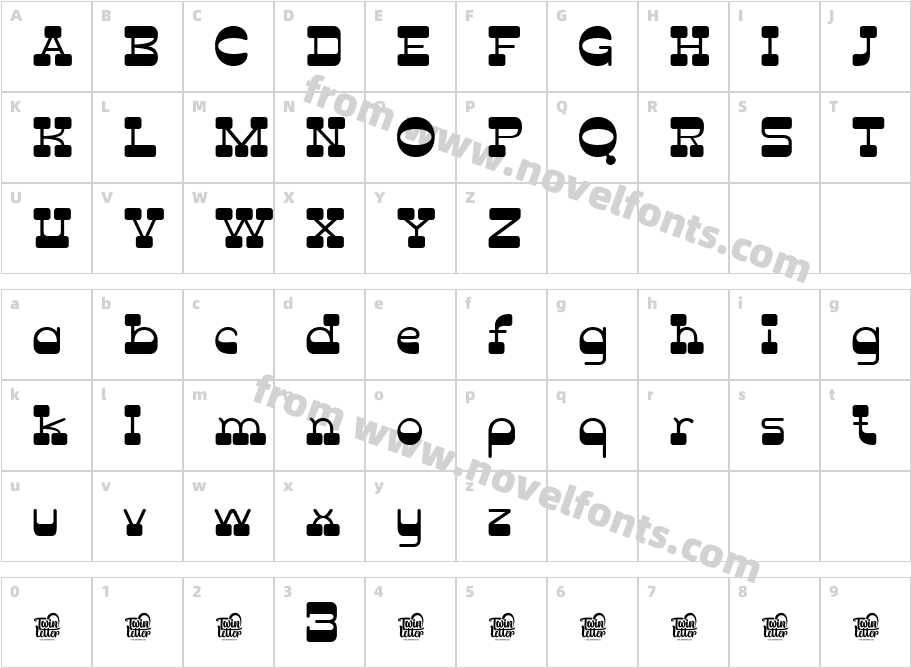 LATHIER Trial RegularCharacter Map