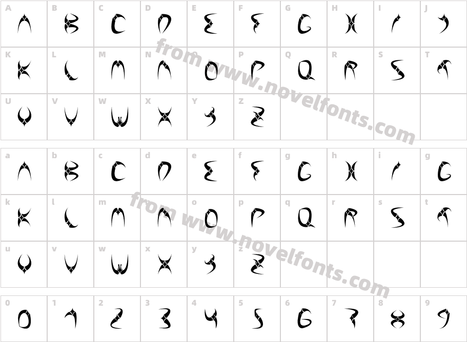 LILITHCharacter Map