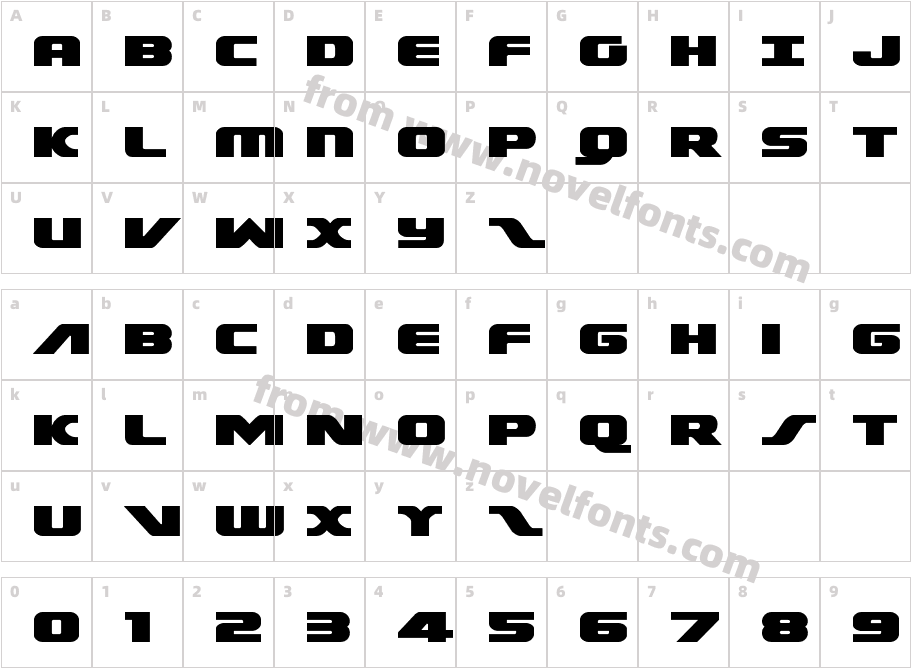 Federal Escort ExpandedCharacter Map