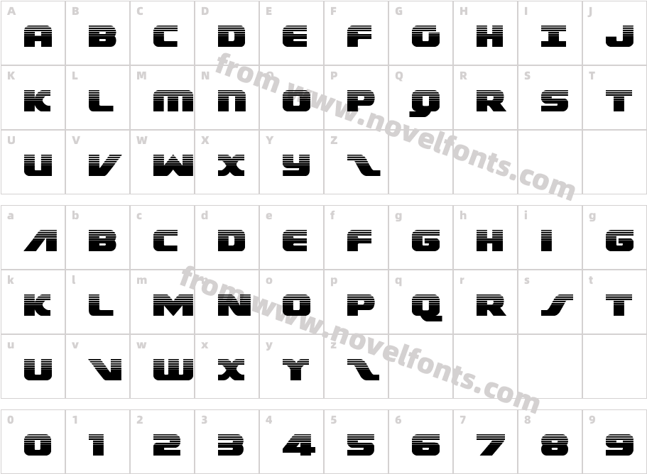 Federal Escort HalftoneCharacter Map