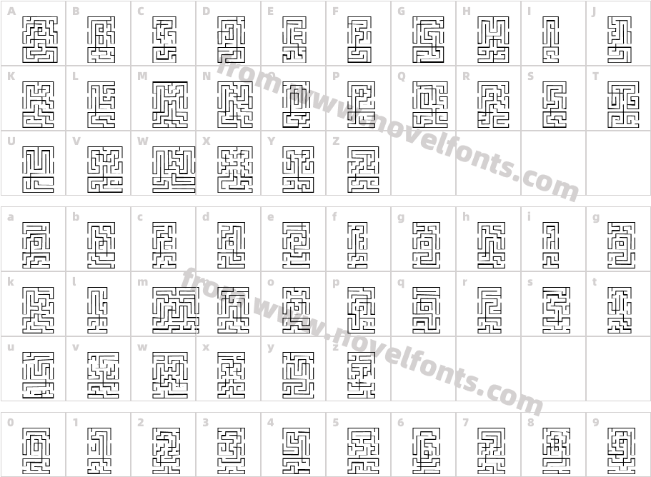 Labyrinth1 BeckerCharacter Map