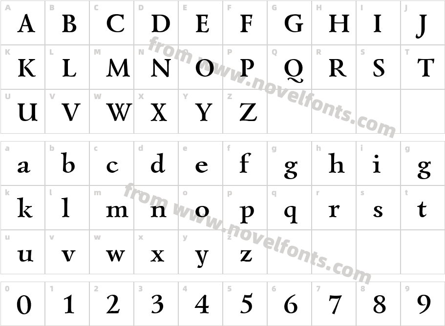 LazurskiBoldCyrillicCharacter Map
