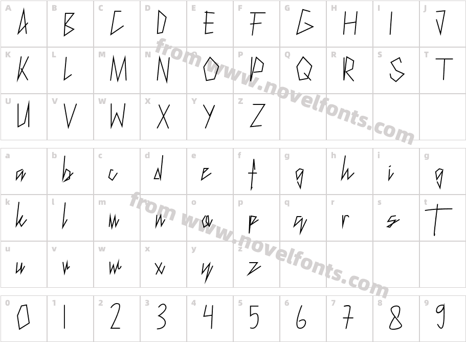 Lazy BackCharacter Map