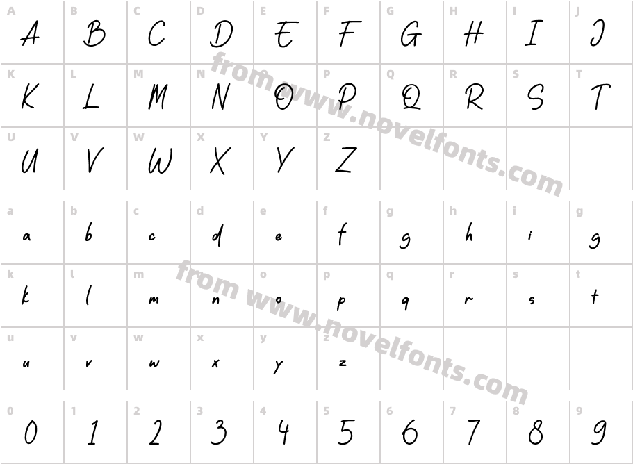 Le JourneyCharacter Map