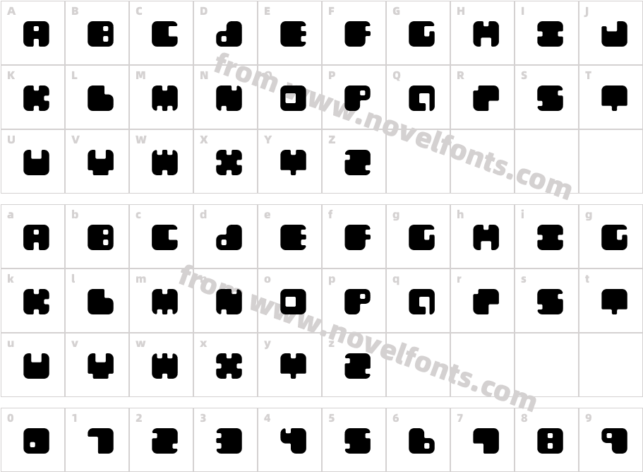 Leben-RegularCharacter Map