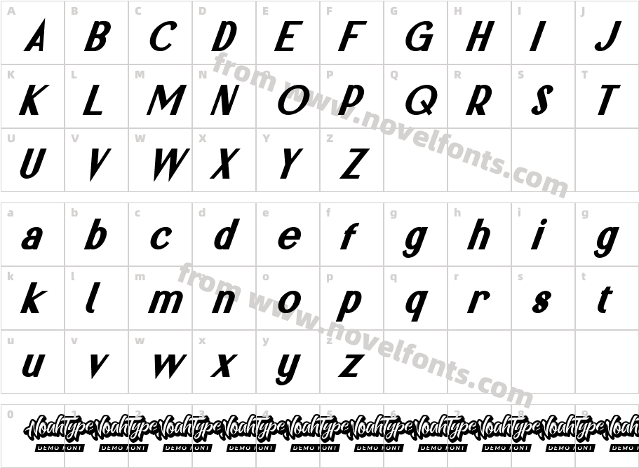 LemonSundaeDemoBoldItalic-MVzDPCharacter Map