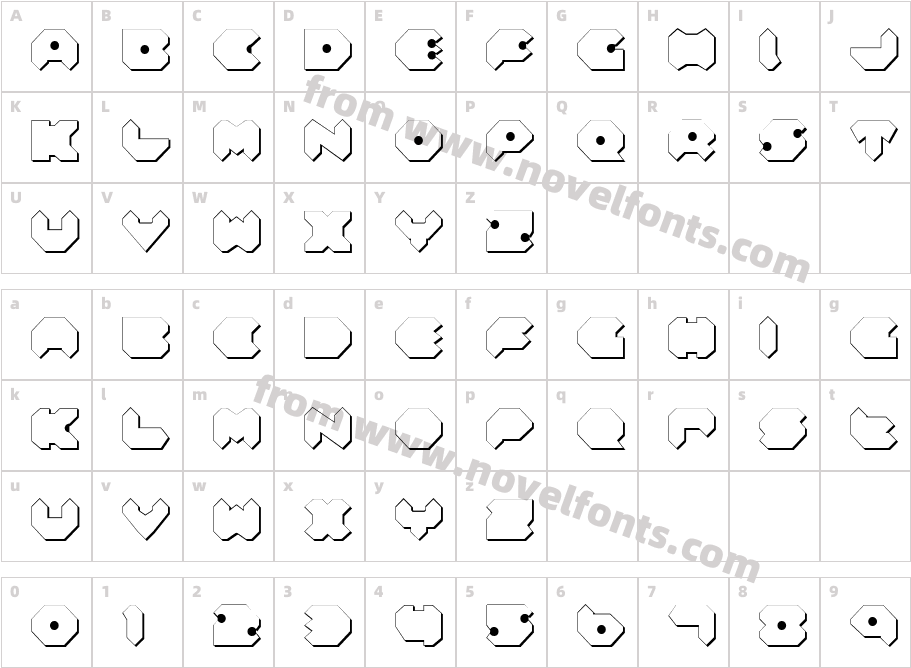 Feldercarb Shadow2Character Map