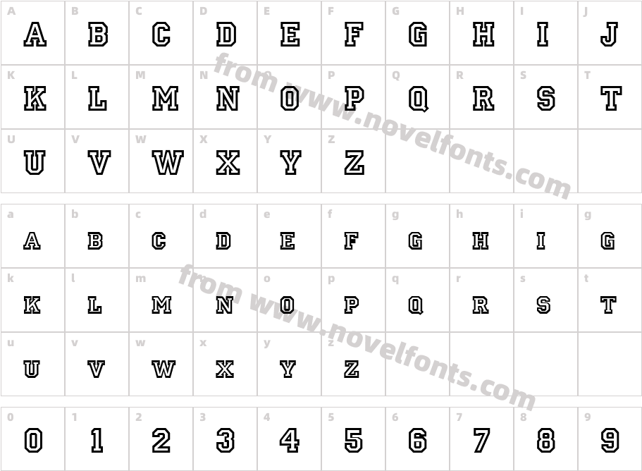 LettermanCharacter Map