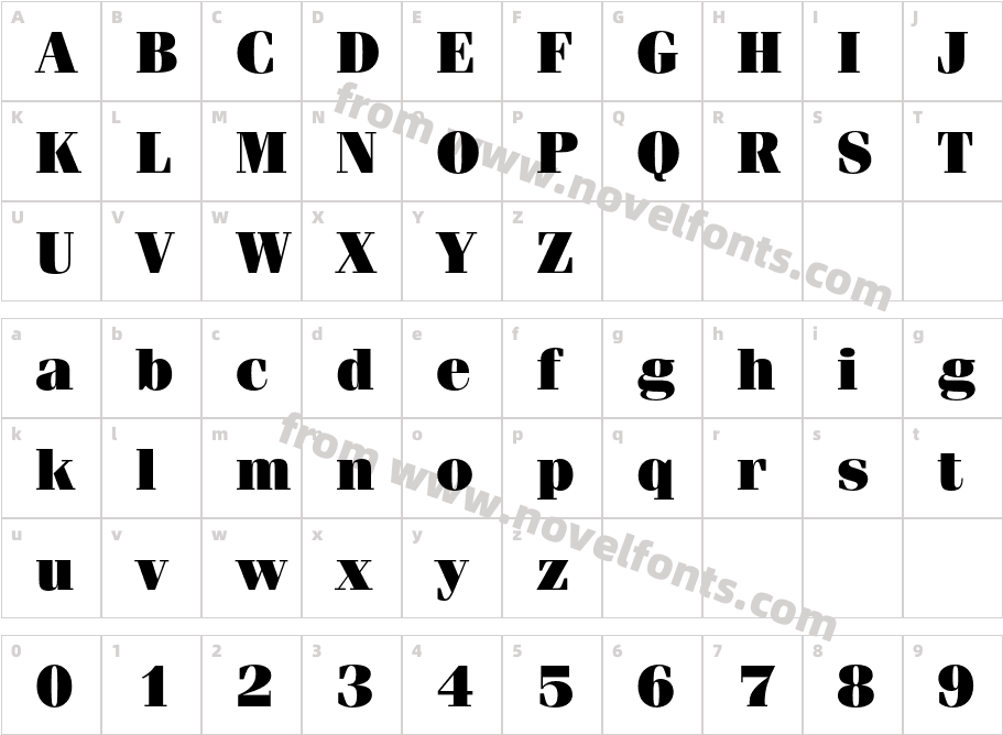 FeniceITCbyBT-UltraCharacter Map