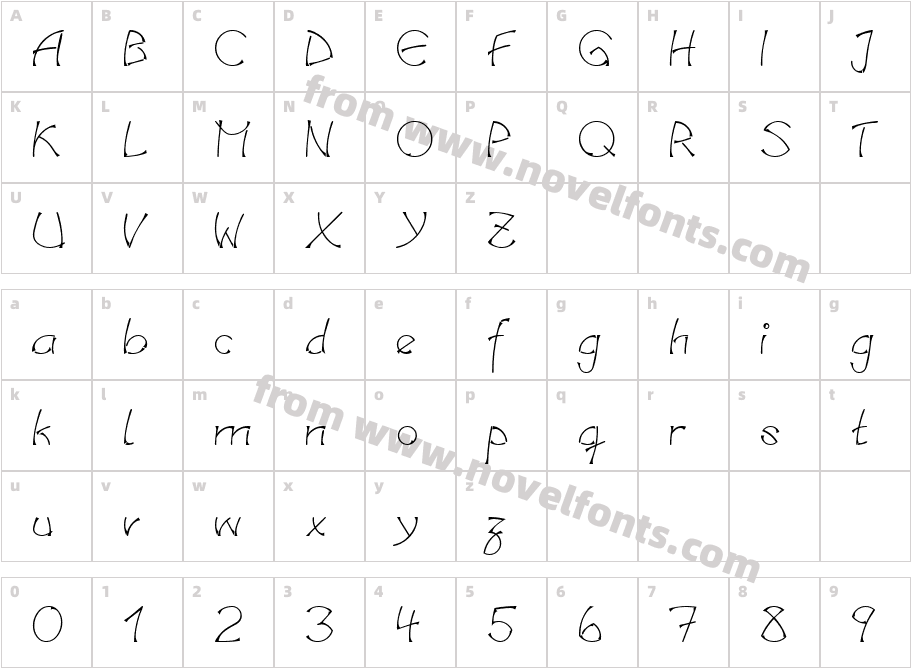 LinotypeSalamander-MediumCharacter Map