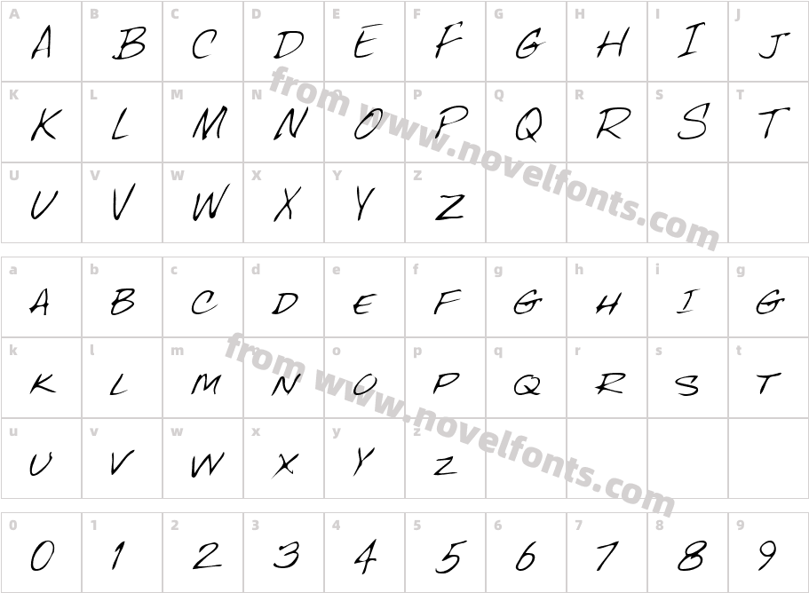 FentonsHandCharacter Map