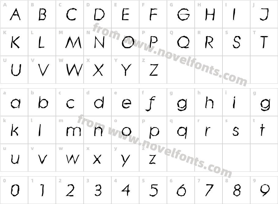 LiteraRandomItalicCharacter Map