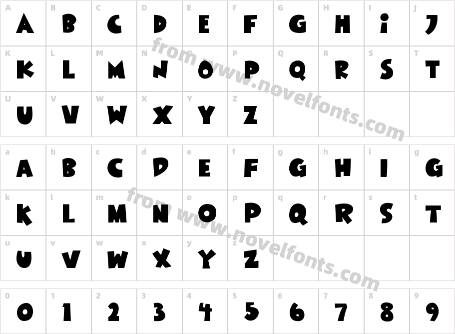 LittleDinosaur-OV9R6Character Map