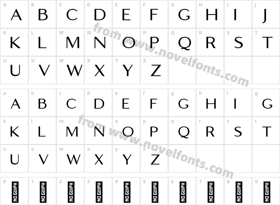 Logam RegularCharacter Map