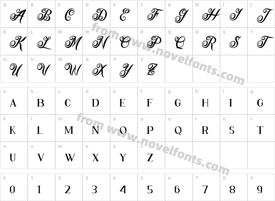 LotusHeartRegularCharacter Map