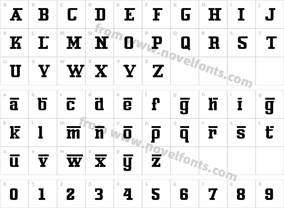 Ferro RossoCharacter Map