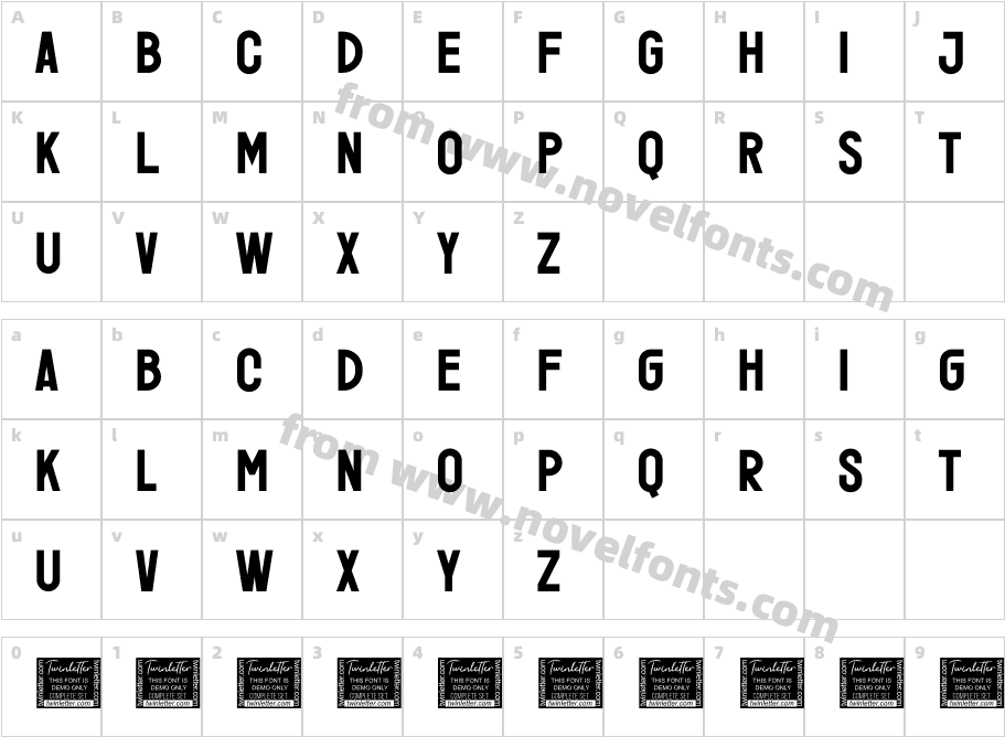 Feruka Personal UseCharacter Map