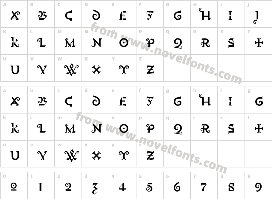 Fetish HTF-No338Character Map