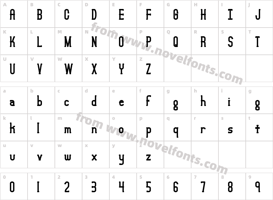 LucidTypeBBRKCharacter Map