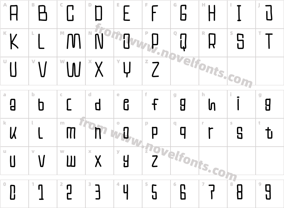 LuculineCharacter Map