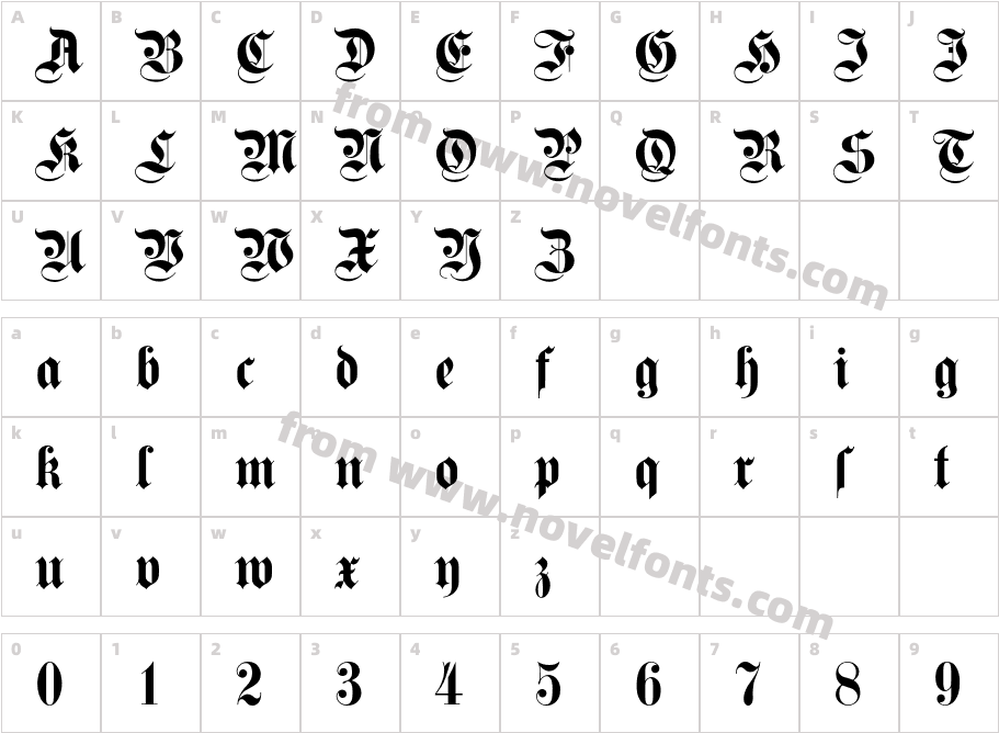 FetteKanzleiBQCharacter Map