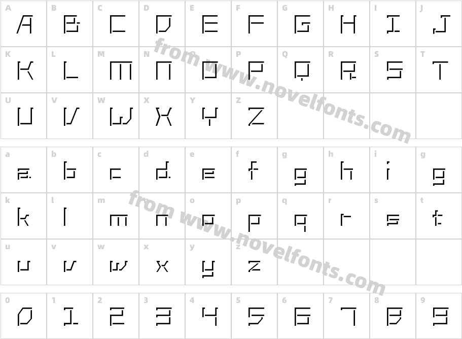 LunationCharacter Map