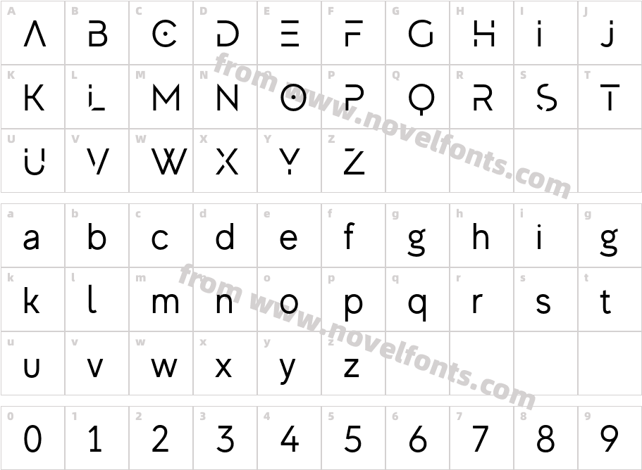 MADEEvolveSansEVOCharacter Map