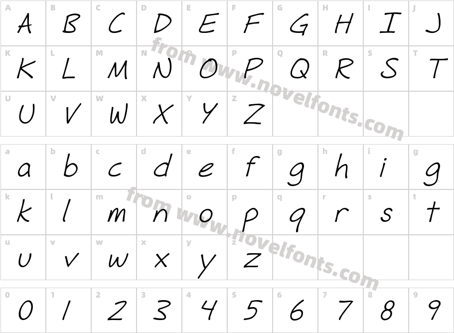 Fh_Hyperbole-ItalicCharacter Map