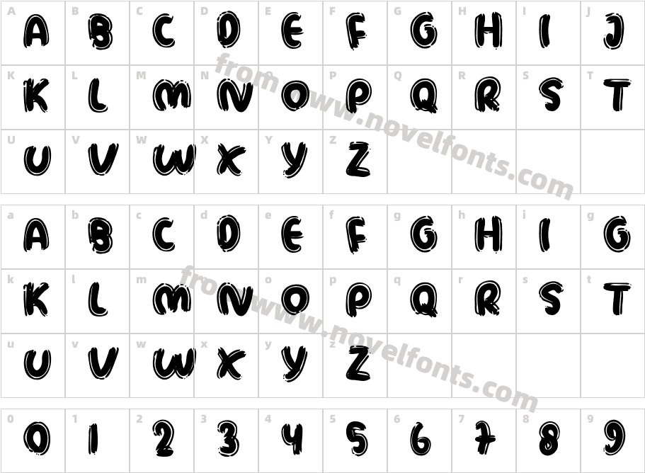 MONICAYCharacter Map