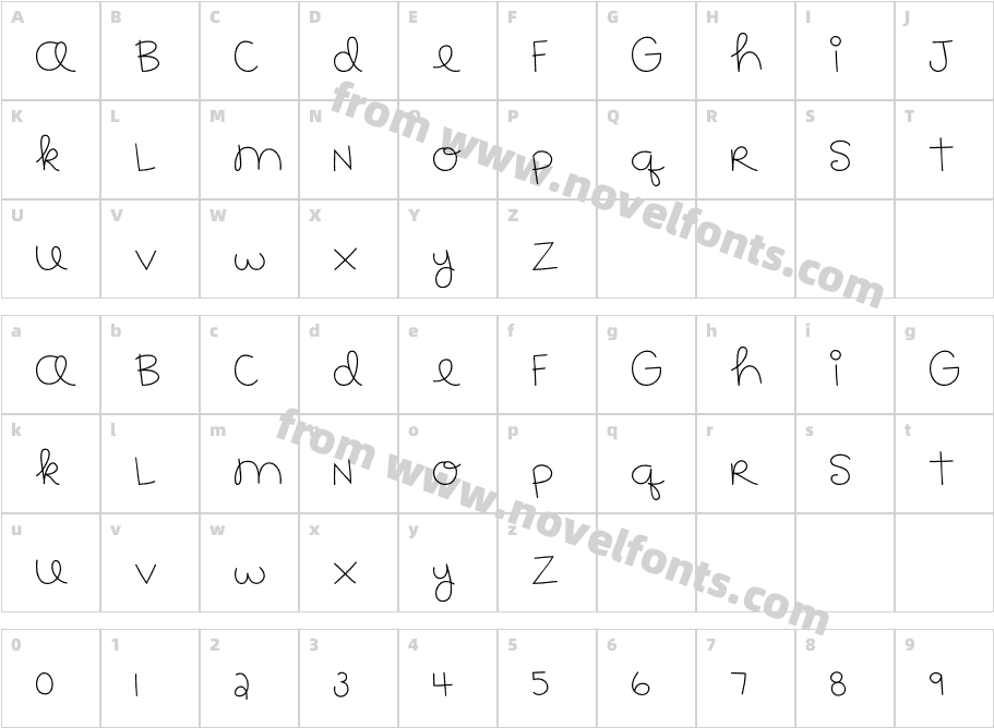 MTF183Character Map